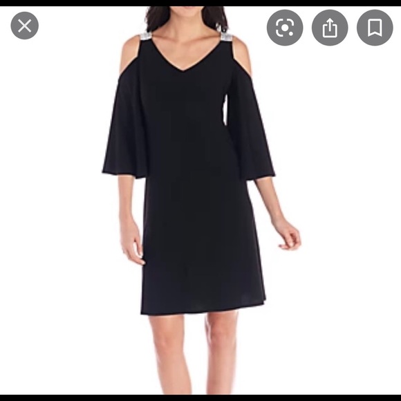 BLUE Plus Cold Shoulder Evening Dress - Picture 1 of 7